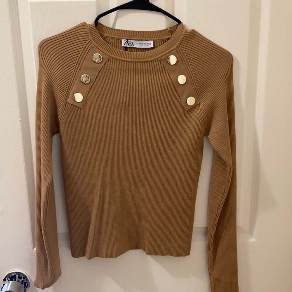 Camal fitted sweater